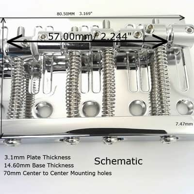 True Custom Shop® Black 4 String High Mass Thin Block Bass Bridge for Fender Jazz and Precision Bass image 4