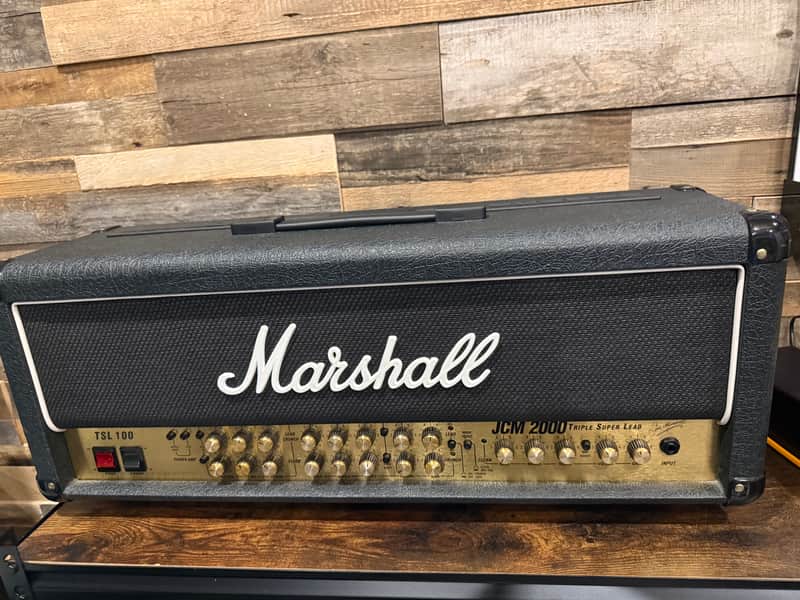 Marshall JCM 2000 TSL 100 Triple Super Lead 3-Channel 100-Watt Guitar Amp Head 2000s - Black image 1
