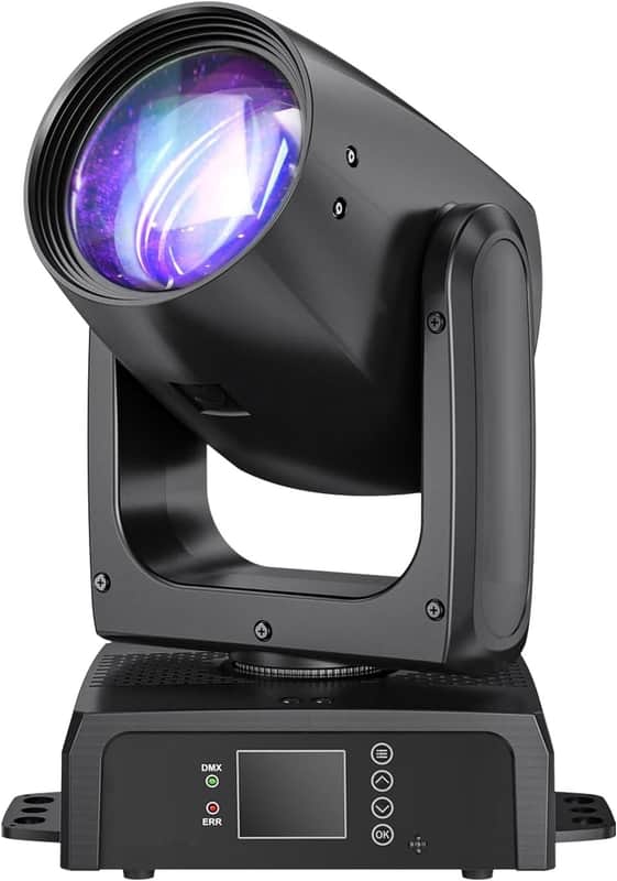 150W Moving Head Beam Light - DMX512 Controlled Stage Lighting with 12 Colors & 12 Gobos, Sound-Active, Auto Programs for DJ Show Concert Beam Angle 2.8° image 1