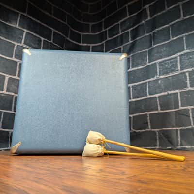 Rogers Vintage Blue Snare Drum Case + Rogers 4843 Mallets w/ Cover 1956–1965 image 2