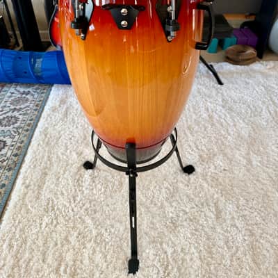 Latin Percussion M854S-VSB Matador Series Custom Accent 12.5" Tumba with Black Hardware 2010s Vintage Sunburst image 6