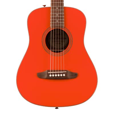 Used Fender California Standard Redondo Mini w/ Gig Bag - Fiesta Red w/Walnut FB image 1