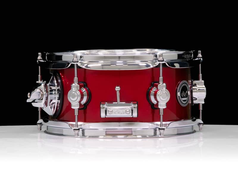 DWe 5x10 Black Cherry Metallic Snare Drum Bundle (Drum, Hub and Software) image 1
