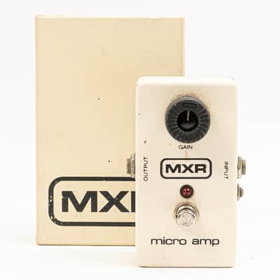 1980 MXR Micro Amp Guitar Boost Pedal Analog with Box Effect image 1