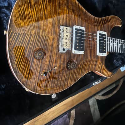 PRS Custom 22 Tremolo 10-Top 2019 - Yellow Tiger image 17