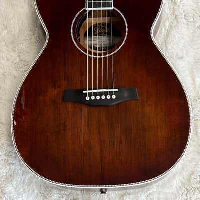 Seagull Artist Mosaic CH CW Bourbon Burst GTEQ Acoustic Electric Guitar w/Bag image 2