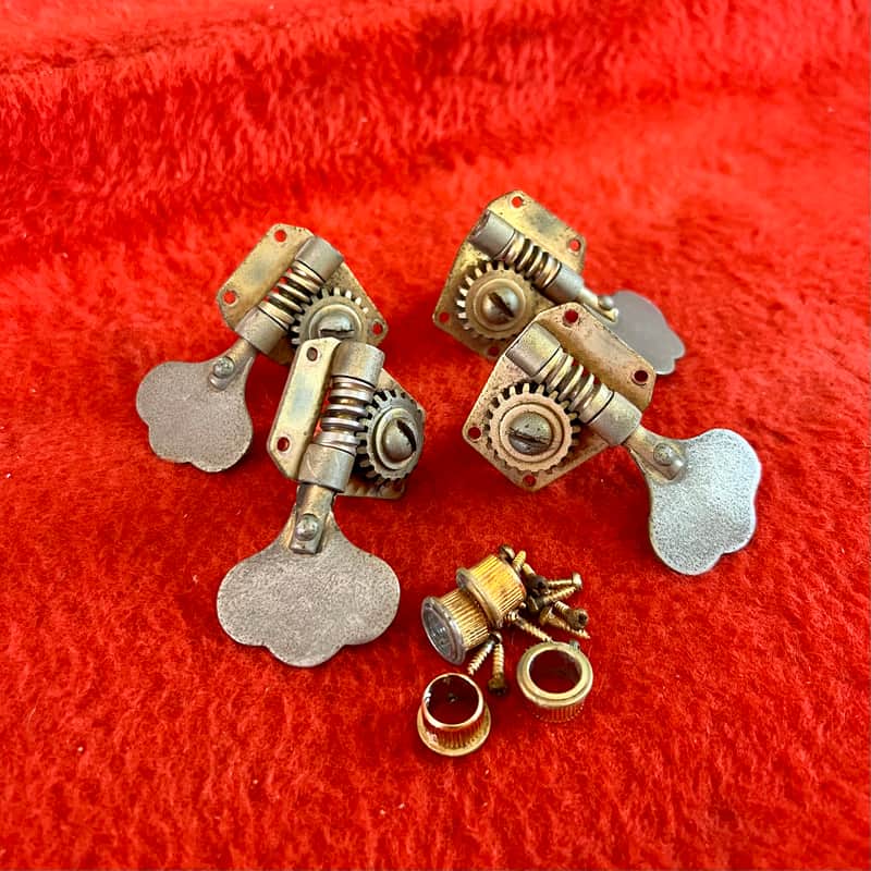 1960 Grover Clover bass guitar tuners Gold