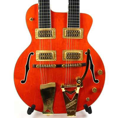 Gretsch G6120-6/12 Chet Atkins Nashville Double Neck Guitar MIJ Made In Japan Orange Rare! c 1997 image 1