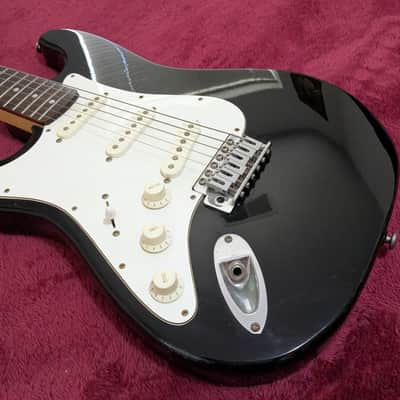 JB Player Lefty Strat copy 90s - Black - Made in Indonesia image 2