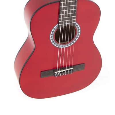 GEWA Basic Classical Guitar 1/2 Transparent Red (PS510123) image 4