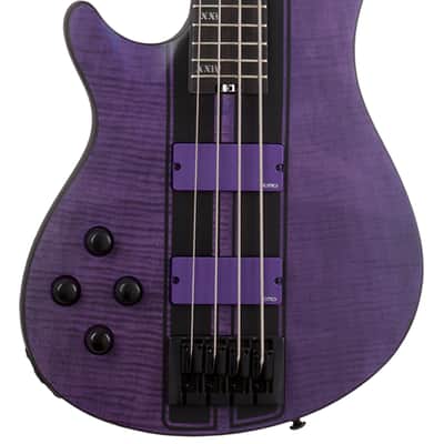 Schecter C-4 GT Bass LH Satin Trans Purple image 1