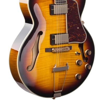 Ibanez Artcore Expressionist AF95FM Hollowbody Antique Yellow Sunburst image 9