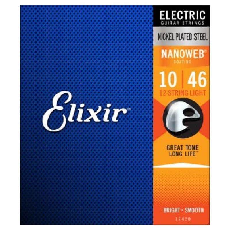 Electric Nickel Plated Steel Strings w NANOWEB Coating - 12 String 10-46 image 1