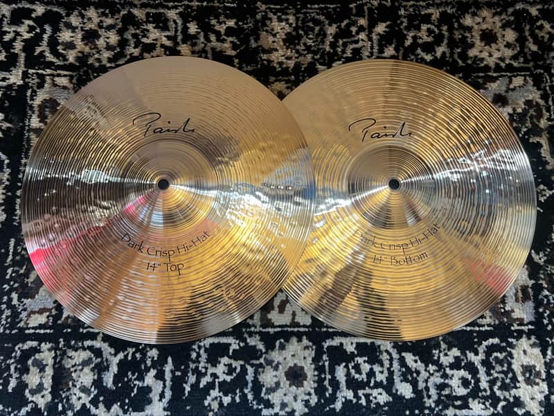 Paiste 14" Signature Dark Crisp Hi-Hat Cymbals (Pair) - Traditional image 1