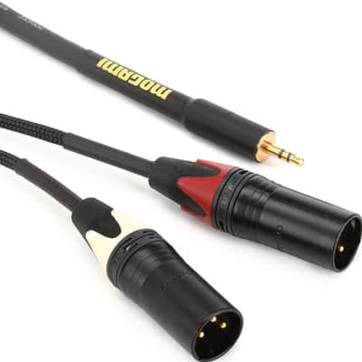 Mogami Gold 3.5 2 XLRM 20 Accessory Cable - 3.5mm TRS Male to Dual XLR Male Left/Right - 20 foot image 2