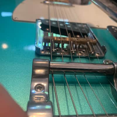 Fender American Professional Telecaster with Maple Fretboard 2017 Mystic Seafoam w Bigsby B5 image 4