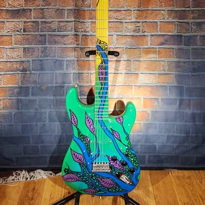 Fender Hand-Painted by Pamelina 2005 Custom Shop Masterbuilt Stratocaster Psychedelic w/ OHSC, CoA & Original Parts image 4