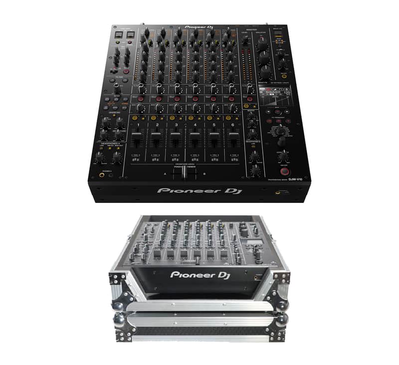 Pioneer DJ DJM-V10 6-Channel Professional DJ Mixer + ProX XS-DJMV10 Case image 1