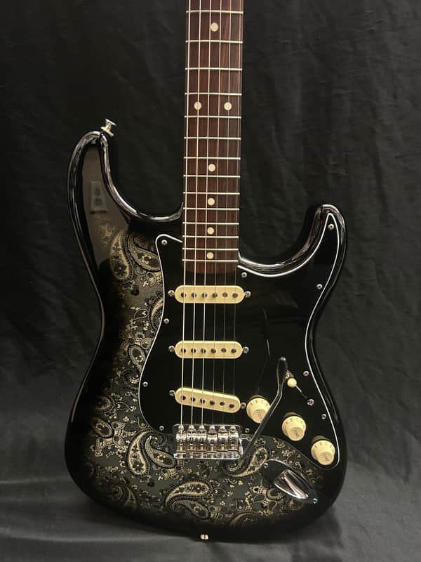 Fender Made in Japan Black Paisley Stratocaster image 1