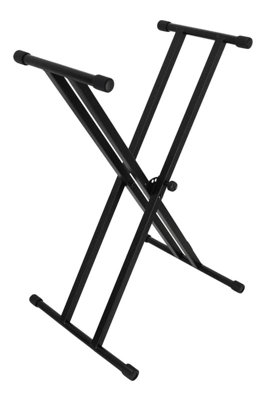 On-Stage KS91-SA Double-X Adjustable Keyboard Stand w/Nonslip Arm Sleeves image 1