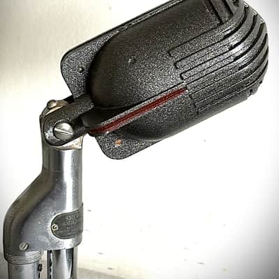 Vintage 1940's SHURE 708A "Stratoliner" Microphone , working w/stand & cable image 6