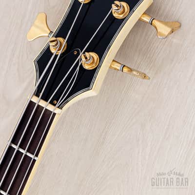 2002 Greco LGB-90 Full Scale LP Custom Bass Pearl White, Japan Fujigen image 4