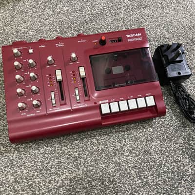 TASCAM Porta 02 Ministudio 4-Track Cassette Recorder 2000s - red [custom pitch modded] image 3