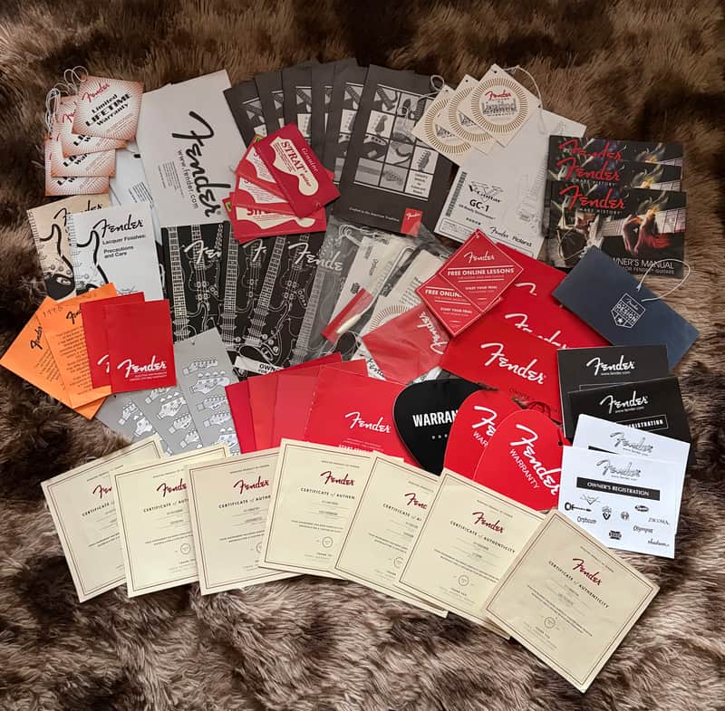 Fender Strat / Tele COA And Paperwork Bundle image 1