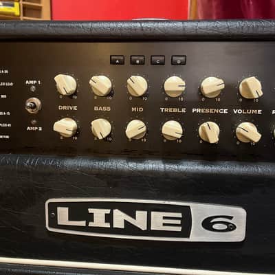 Line 6 Duoverb HD 100-Watt Stereo Digital Modeling Guitar Amp Head 2002 - 2004 - Black image 2