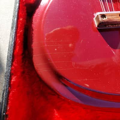 Mosrite Joe Maphis Double Neck Ohsc 1960s Dark Cherry Red image 8