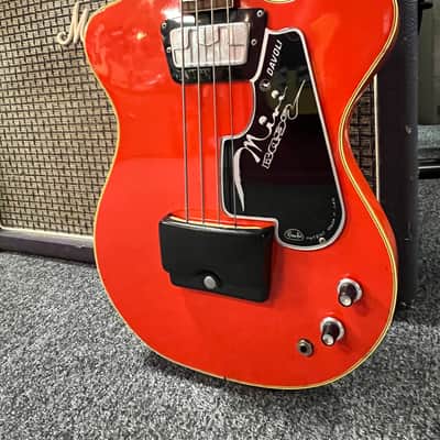 Wandre Davoli Mini Bass 1960's - Red image 14