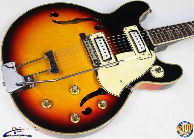 Vintage 1967-1968 Aria Diamonds 1202T Hollowbody Electric Guitar w