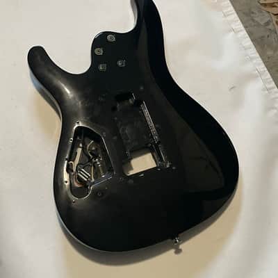 2010's Indonesia Ibanez S7420 7 String Black Modified Guitar Body ZR Tremolo Ready image 13
