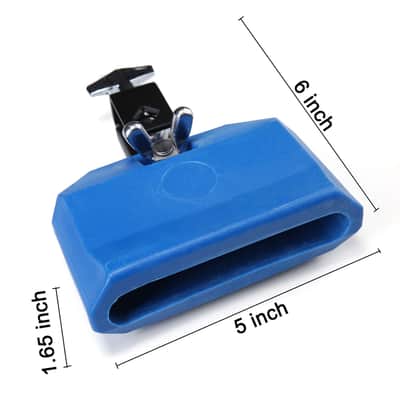 Blue Musical Percussion Block, Latin Drum Instrument, Plastic image 2