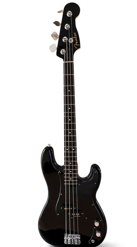 Fender Precision Bass Limited-Edition Ebony Fingerboard Black 2021 - Glossy Black image 1