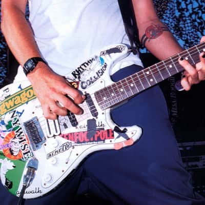 Guitar stickers fender white strat pop punk decal old set 28 image 7