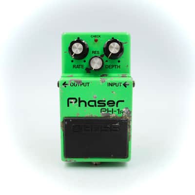 Boss PH-1R Phaser Made in Japan 1980 Black Label Silver Screw ACA
