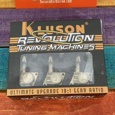 Real Life Relics Kluson 6 in Line Revolution Series F-Mount Tuning Machines KRF-6BX-N image 2