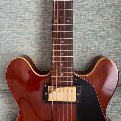 Extremely Rare: Hondo II Professional Japan H-1060 Semi-hollow 1981 - Wine image 5
