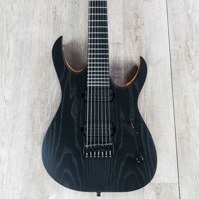 Mayones Duvell Elite Gothic 7 Guitar, Ash Top, Mahogany Body, Duncan Pickups image 3