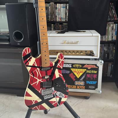 1983 ESP Japan VH-160 Kramer ad model real Frankenstrat EVH with hardcase image 5