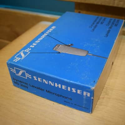Sennheiser MD-214N  Vintage Dynamisches Lavalier Mikrofon Original Box image 2