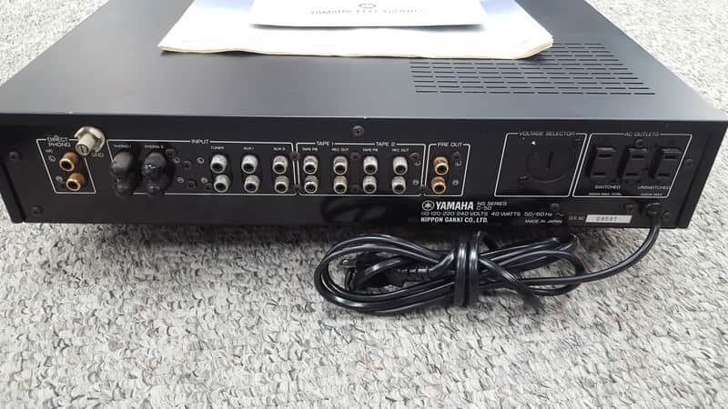 Yamaha C-50 Stereo Pre Amp w/ Manual Black | Reverb
