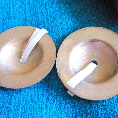 Zildjian Finger Cymbals Pair, Thin, with Pouch - NOS image 1