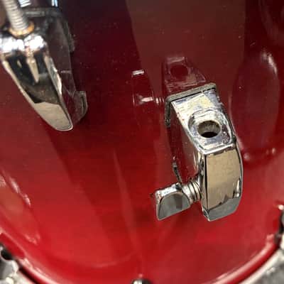 Pearl Used Session Custom Maple 14x14 Red Fade Floor Tom image 4