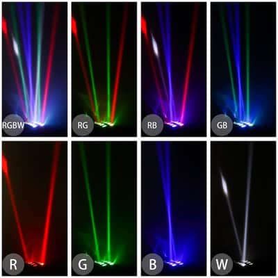 UKing Moving Head Light Effect, DJ Party Light, Disco Stage Light DMX512 with RGBW Lights for Bar, Christmas, Halloween Party image 2
