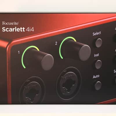 Focusrite Scarlett 4i4 4th Gen USB Audio Interface - Red image 1