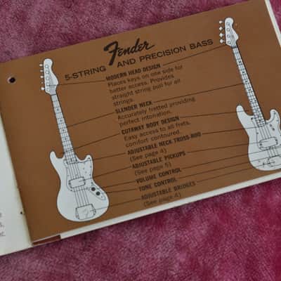 Vintage 1963 Fender Jazz / Precision Manual / Hangtag - Rare! L-series P-Bass Amazing Shape! image 10