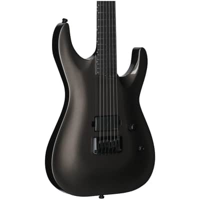 ESP LTD Mick Thomson MT-1 Electric Guitar (with Case), Obsidian Metallic image 1
