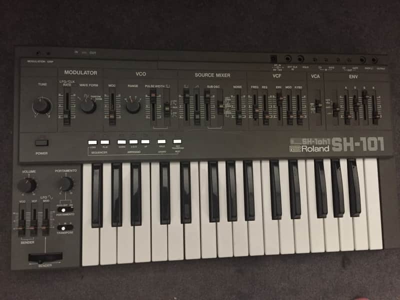 Roland SH-101 - w/ MIDI & Tubbutec SH-1oh1 Mod - Cables Included image 1